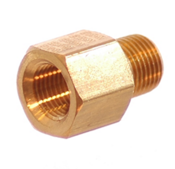 1012160 - NIPPLO NIPLES OTTONE MASCHIO 1/8 NPT X 1/4 SAE RACCORDO CONDIZIONATORE CLIMATIZZAZIONE - WIGAM