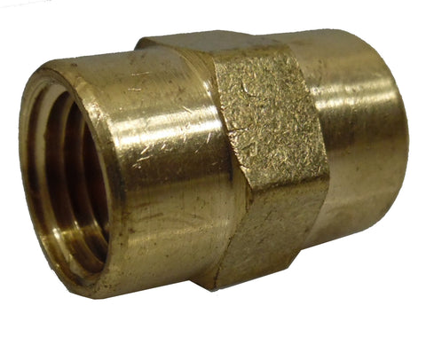 1/4" NPT Female - Female Hex Coupling, Brass - fittings - Air Fittings - Palmers Pursuit Shop