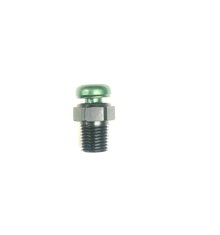 1/8 NPT Push Button Bleeder Valve, Aluminum