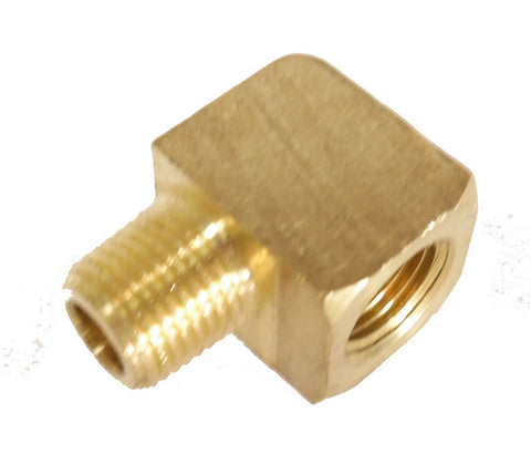 1/8 NPT Barstock Street  90 degree Elbow, Brass - 1/8 NPT - Air Fittings - Palmers Pursuit Shop
