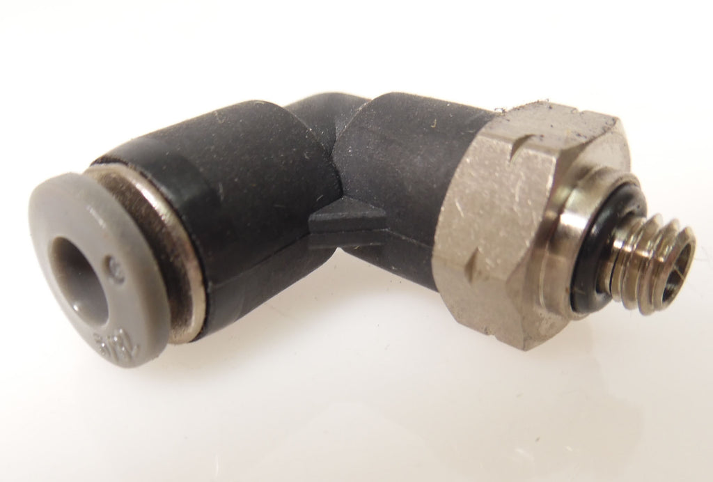10-32 to 5/32 slip fit tube,90 * - Push Connect Tube Fittings - Air Fittings - Palmers Pursuit Shop