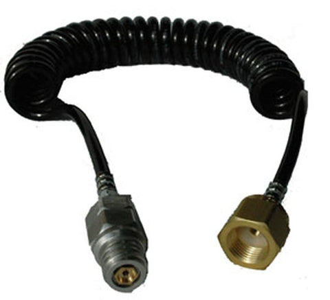 Soda Maker to CGA 320 - Bulk CO2 Coil Hose Assembly