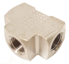 1/8 NPT Female TEE - Finish:Nickel