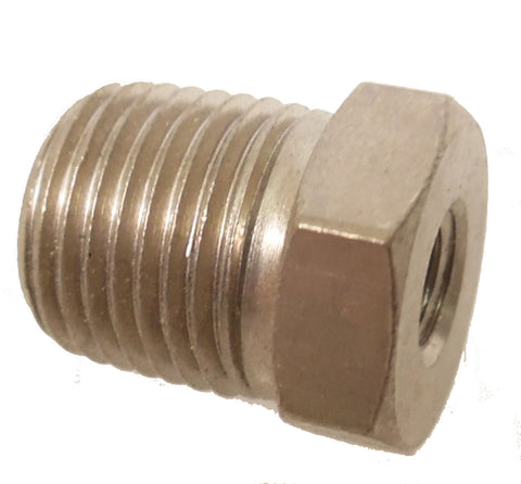 1/8 NPT Male to 10-32 Female Reducer - Finish:Nickel - fittings - Air Fittings - Palmers Pursuit Shop