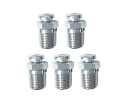 5 pcs of 1/8 NPT Push Button Bleeder Valve