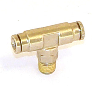 Push Connect Tee, 1/8 NPT - 1/4 Tube - Push Connect Tube Fittings - Air Fittings - Palmers Pursuit Shop