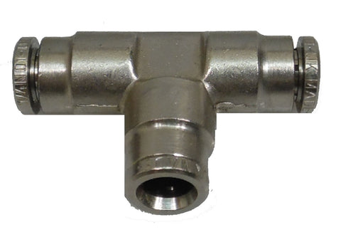 Push Connect Tee for 1/4" OD Tube to Tube - Push Connect Tube Fittings - Air Fittings - Palmers Pursuit Shop